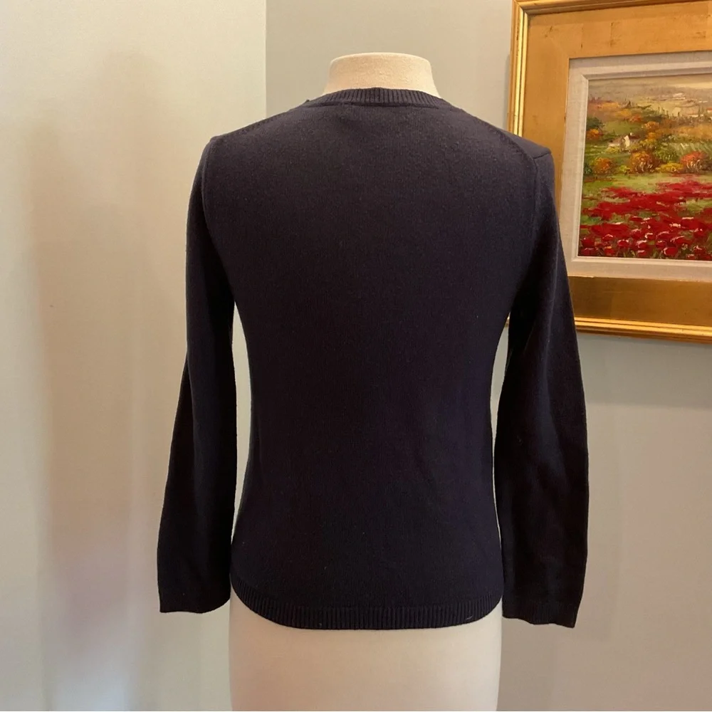 Kate Spade‎ Broome Street Owl Sweater in Navy